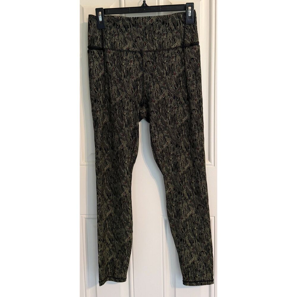 Calia Women's Green/Black Print Leggings size L